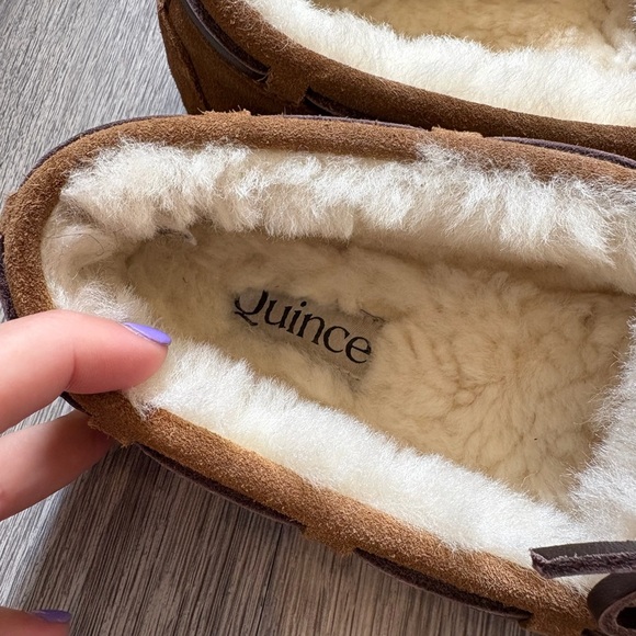 Quince Soft Brown Suede Moccasins - Picture 8 of 9